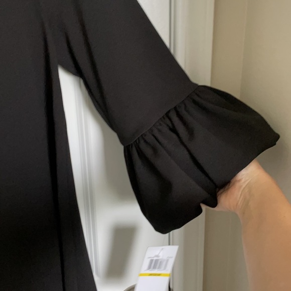 NWT-Nina Leonard Black Dress - Picture 2 of 5